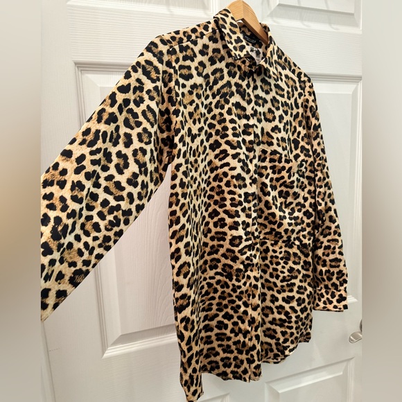 Zara Leopard Oversized Blouse - Picture 2 of 9